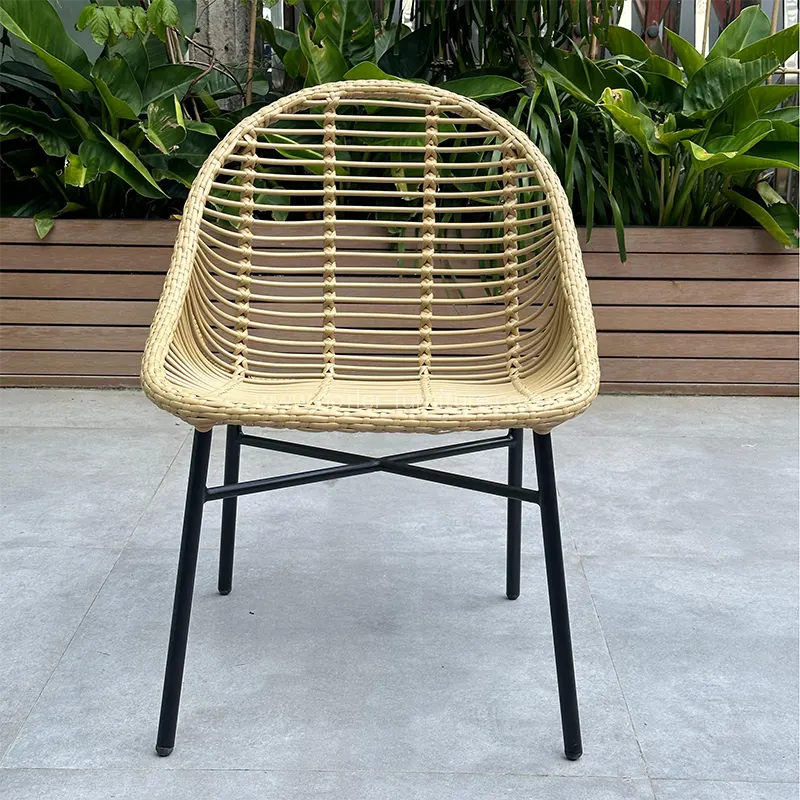 Luxury Outdoor Aluminum Frame Rattan Balcony Chair